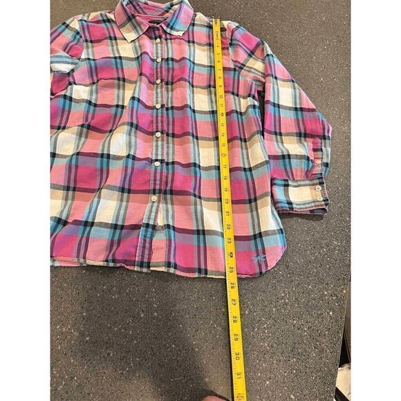 TALBOTS Plaid shirt size Medium - Picture 9 of 13
